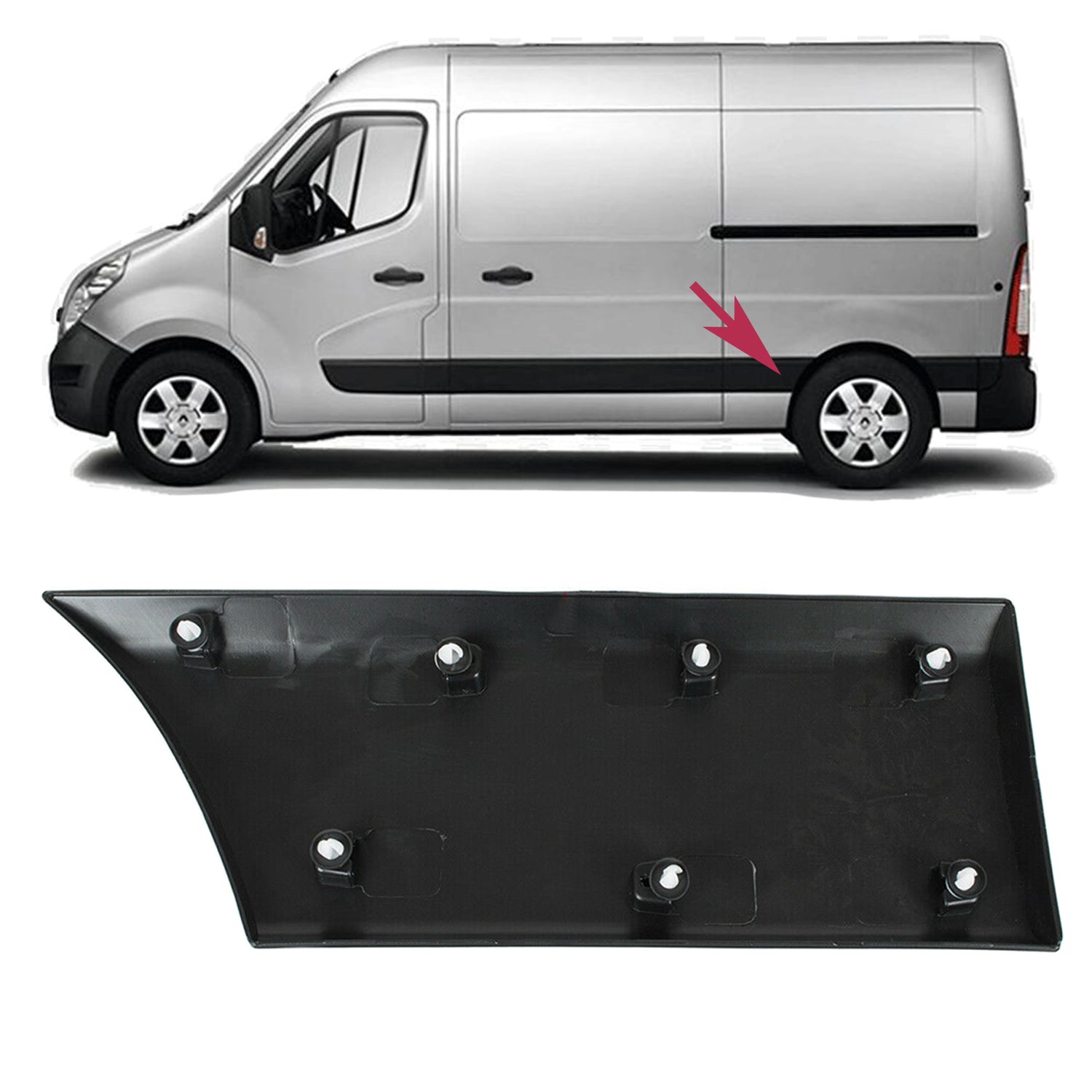PinochUKka | Rear Left Moulding Trim Fit Vauxhall Vivaro