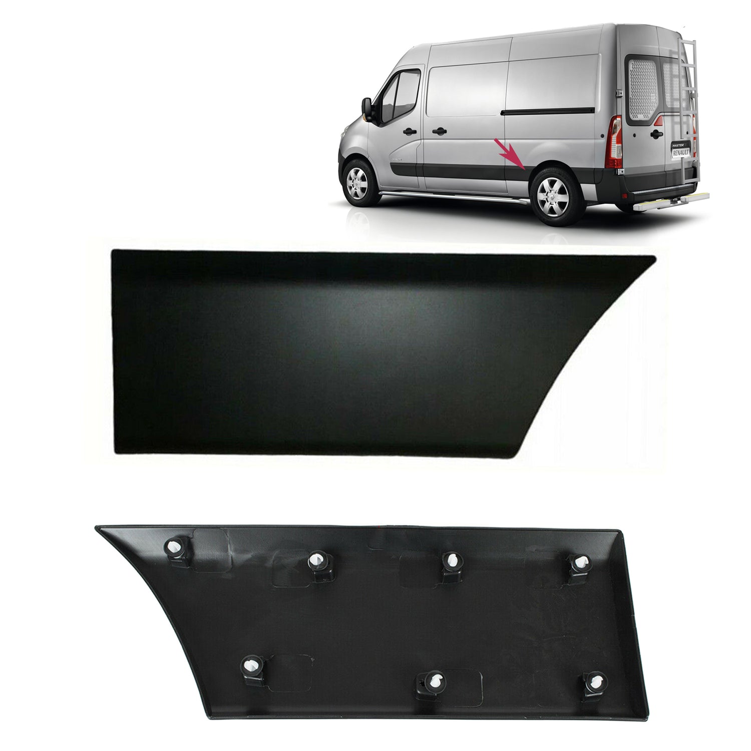 PinochUKka | Rear Left Moulding Protective Strip Fit Renault Master