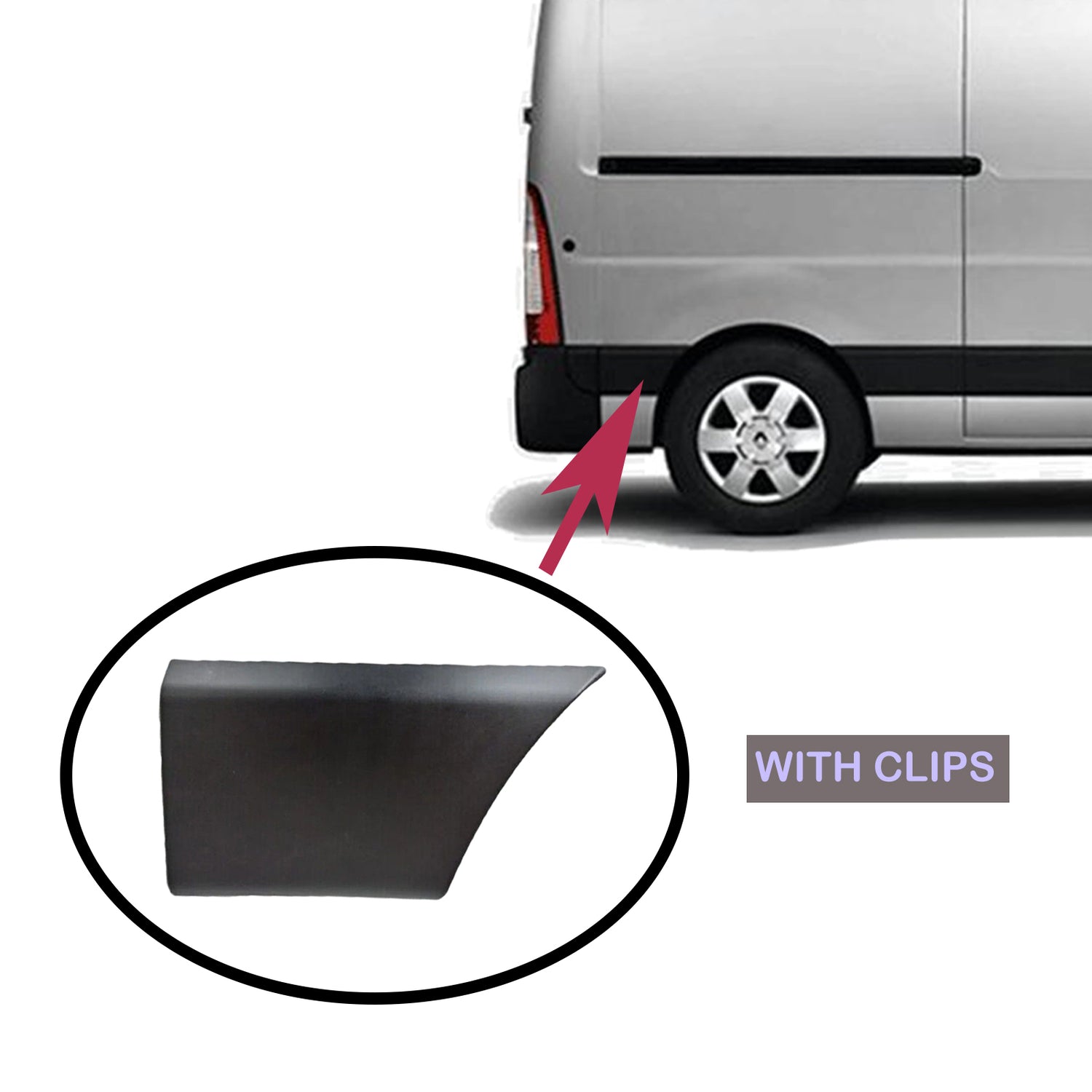 PinochUKka | Rear Right RH O/S Offside Moulding Protective Trim