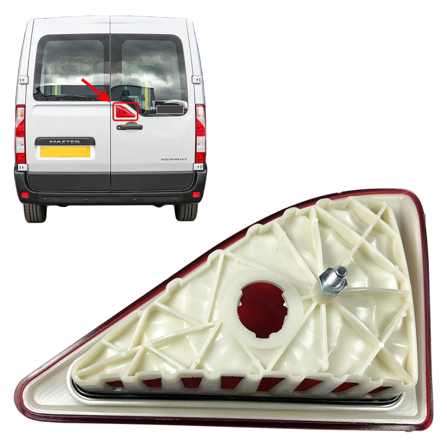 Rear Red 3rd Central Brake Light Lamp Renault Master III