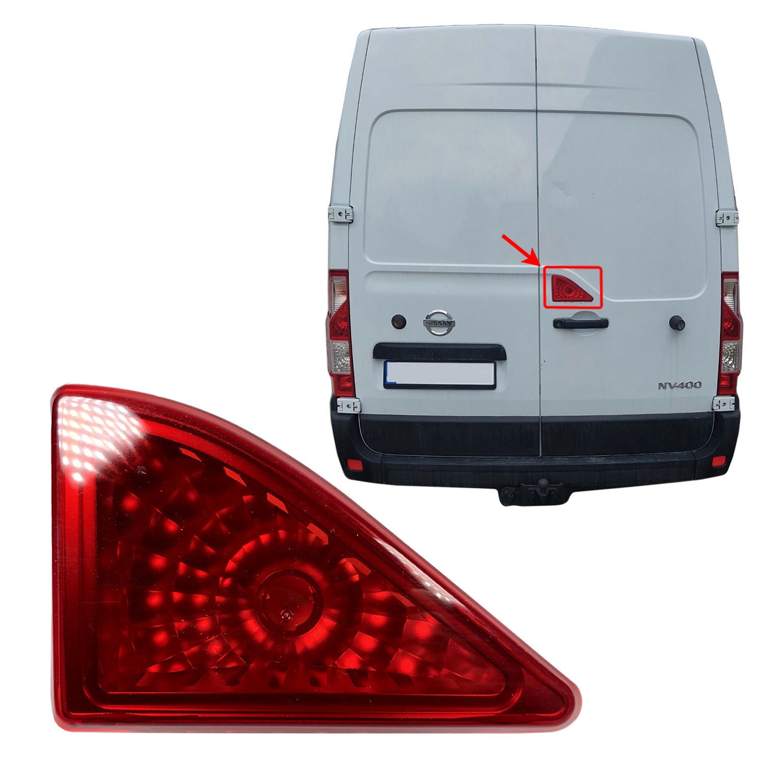 PinochUKka | Rear Red 3rd Central Brake Light Lamp Nissan NV400 Renault Master III