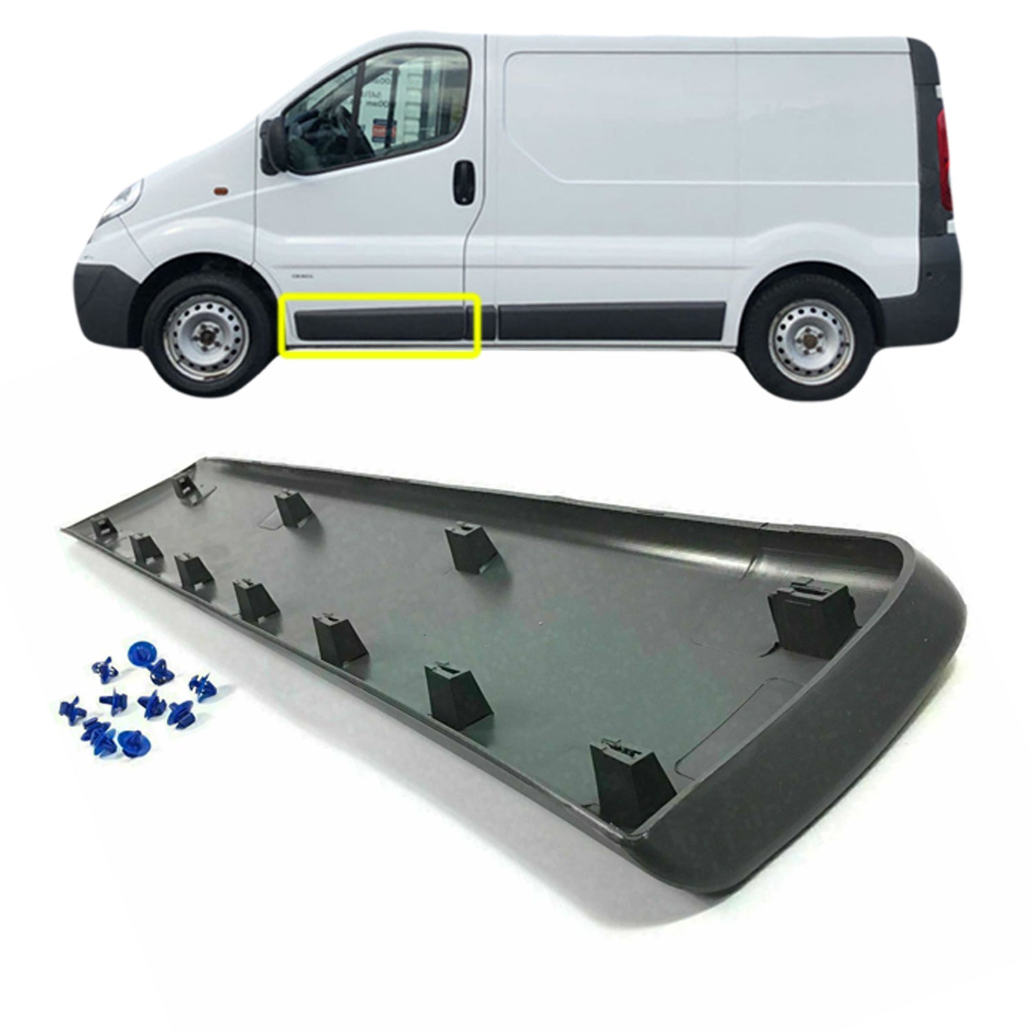 PinochUKka | Front Left Passenger Door Moulding Vauxhall Vivaro  4408631