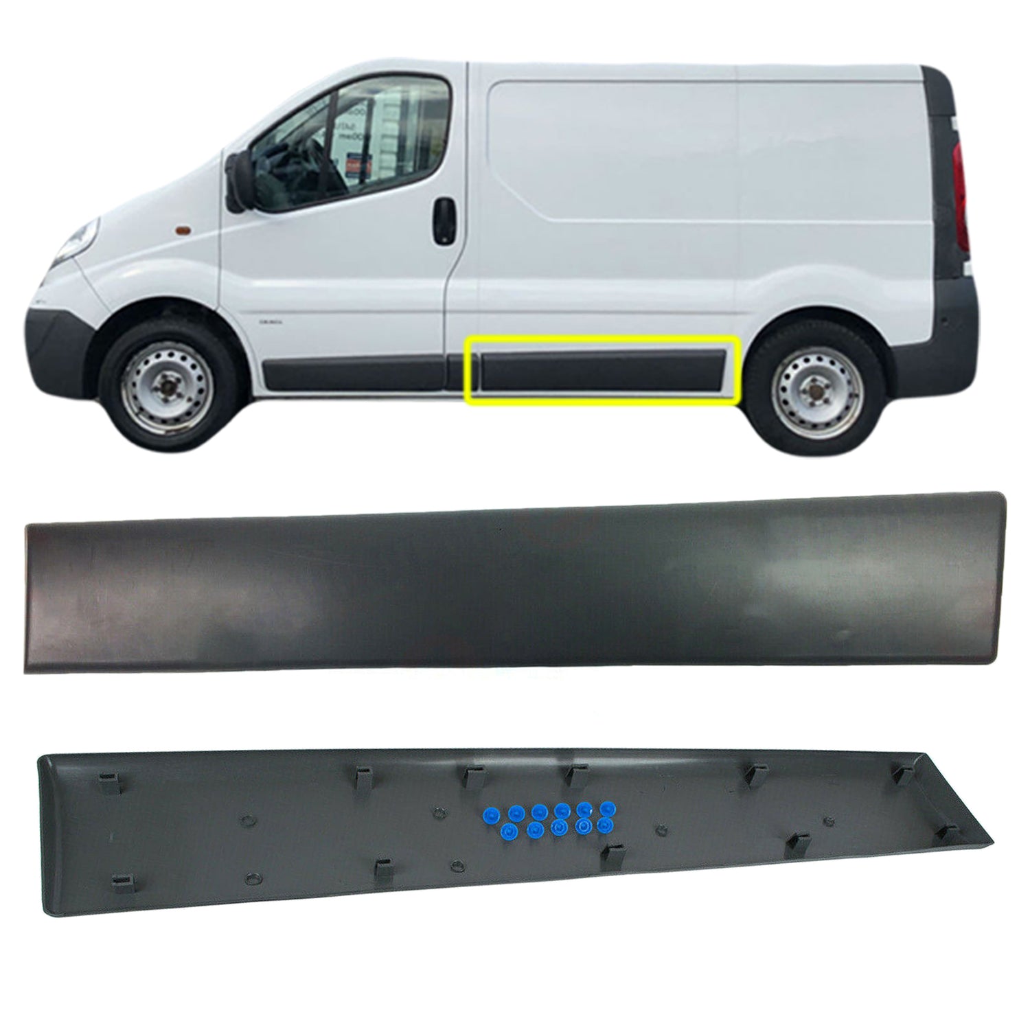 PinochUKka | Left Side Moulding Trim Nissan Primastar 91165348 