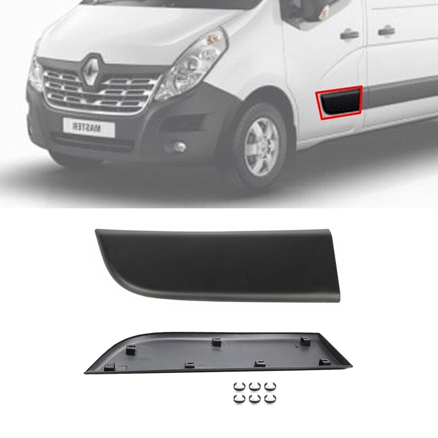 PinochUKka | Front Left Moulding Protective Strip Fit Vauxhall Movano 808210166R
