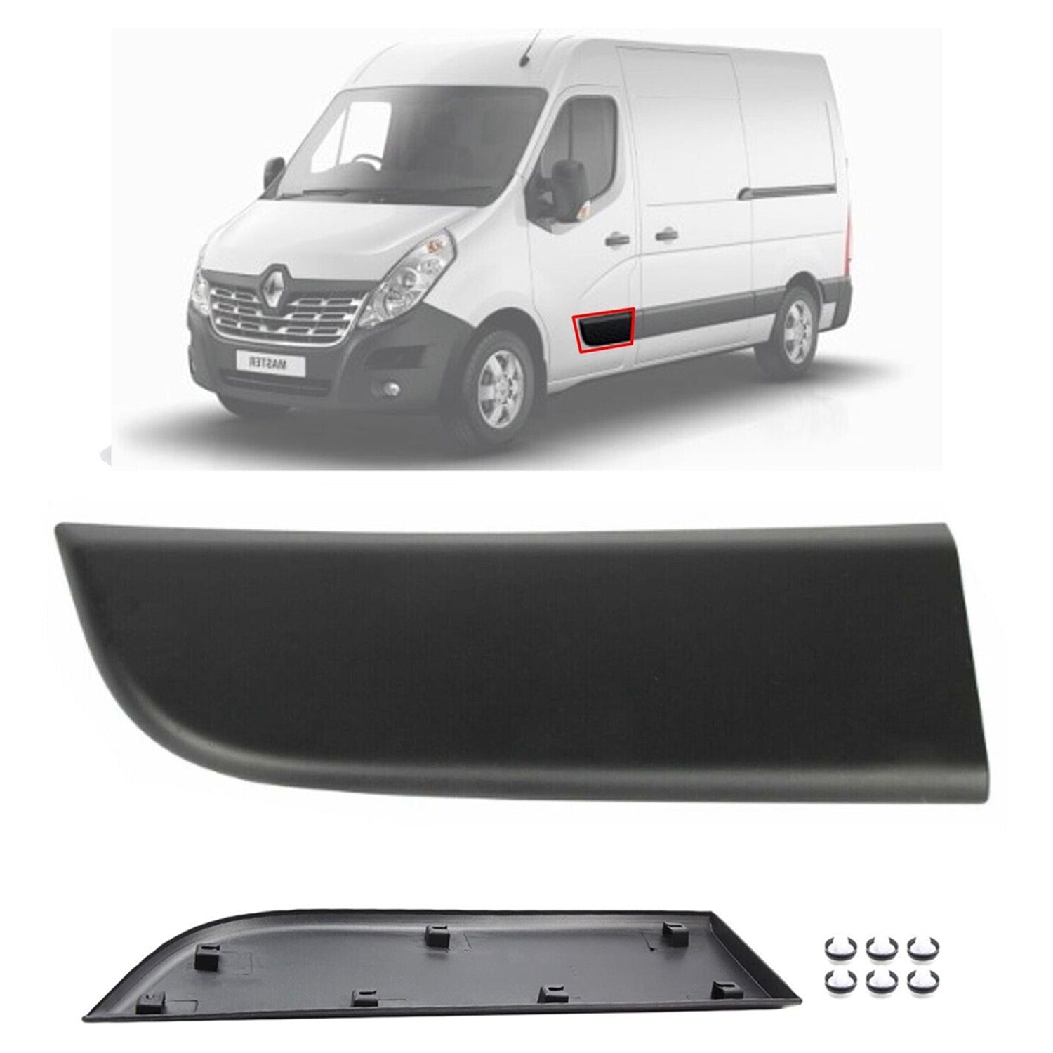PinochUKka | Front Left Moulding Protective Strip Fit Renault Master 808210166R